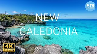 Flying over New Caledonia in 4K video with relaxing music  Travel Relaxation 4K [upl. by Adelbert]