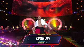 Samoa Joe Entrance AEW Dynamite 01052024 [upl. by Enirahtac]