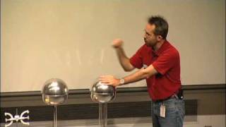 Should a Person Touch 200000 Volts A Van de Graaff generator experiment [upl. by Langham752]