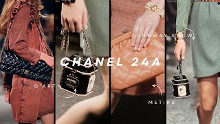 CHANEL 24A COLLECTION  CHANEL 2024 METIERS DART BAGS ☺︎ [upl. by Muriah70]