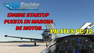 MSFS 🛩️ COMO ARRANCAR EL MOTOR DEL PILATUS PC12 de CARENADO [upl. by Ollayos]