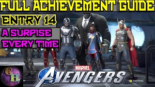 MARVELS AVENGERS FULL ACHIEVEMENT GUIDE BREAKING AND ENTERING  TIME TO SHINE  AND MORE ENTRY 14 [upl. by Norahc514]