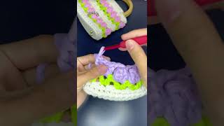 👜🧶Crochet Bag Tutorial 크로 셰 뜨개질 가방 튜토리얼 Tığ İşi Çanta Eğitimi かぎ針編みバッグのチュートリアル crochet 뜨개질shorts [upl. by Aliet]