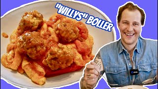 Willys quotbollerquot i tomatsauce amp hjemmelavet pasta  Opskrifter  P Clausens Fiskehandel [upl. by Onida]