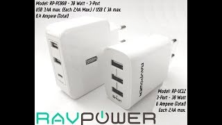 RAVPower 34Port quick charger RPUC12  RPPC060 iSmart  Marteria Aliens [upl. by Eadie]