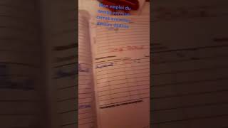 Emploi du temps et carnet de devoirs [upl. by Maxia]