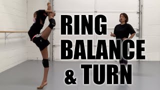 How To Ring Balance amp Turn  Rhythmic Gymnastics [upl. by Yrek]