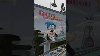 Goofys Sky School Ride POV  Disney California Adventure shorts [upl. by Akiras]