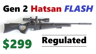 Gen 2 Regulated Hatsan FLASH RQE Review a 299 TackDriver NEW SideLever Action PCP Air Rifle [upl. by Zerline932]