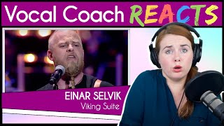 Vocal Coach reacts to Einar Selvik  Vikings suite Trevor Morris Live [upl. by Sams]