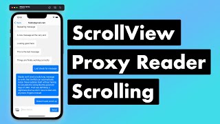 SwiftUI Firebase Chat 13 ScrollViewReader and Proxy Auto Message Scrolling [upl. by Paine]