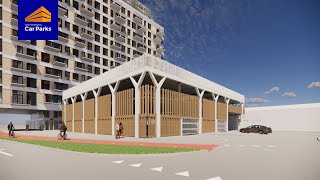 Timelapse video bouw parkeergarage Ceylonpoort Haarlem [upl. by Farra]