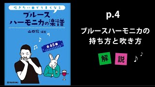 p4「ブルースハーモニカの持ち方と吹き方」【吹きたい曲でうまくなるブルースハーモニカの楽譜】演奏例 [upl. by Adkins709]