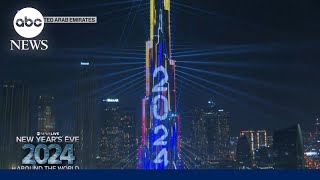 Dubai celebrates the start of 2024 [upl. by Pfosi]