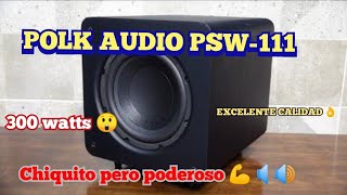 SUBWOOFER POLK AUDIO PSW111 escuchar con audífonos 🎧vendido [upl. by Timotheus]