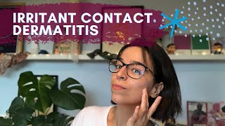 irritant contact dermatitis  how I deal with it treat and heal my skin [upl. by Berty779]