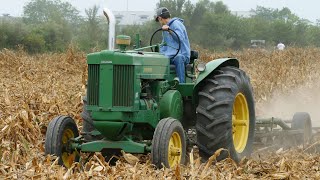 John Deere 70 in the field DiscCultivating Corn [upl. by Esertal]