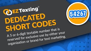 Dedicated Short Code  EZ Texting Features [upl. by Dami55]