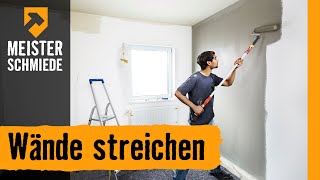 Wände streichen  HORNBACH Meisterschmiede [upl. by Asirrac]