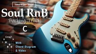 Chill RnB Groove Guitar Backing Track in C major [upl. by Mairam]