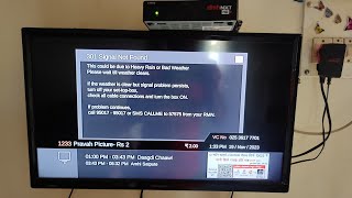 single not found  Error Code301  Dish TV HD 301 singlenotfound Dishtvhd dishtv [upl. by Zacharias]