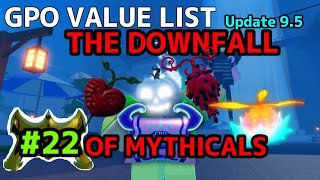 NEW GPO VALUE LIST UPDATE 95 22 ALL MYTHICAL FRUITS ARE DROPPING [upl. by Madaih]