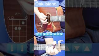 Oak Island Zach Bryan Guitar Tutorial guitar guitartutorial [upl. by Ayekal]