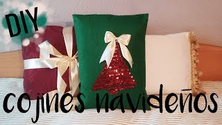 DIY Cojines decorativos super fáciles paso a paso Especial Navidad 🎄 [upl. by Rehpotsirk]