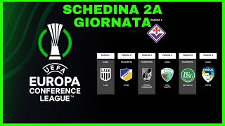 Schedina Conference League 2a giornata 24 ottobre 2024 conferenceleague league scommesse [upl. by Annawyt]