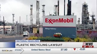 California sues ExxonMobil claiming oil company pushed misleading claims about recycling [upl. by Nahgaem]