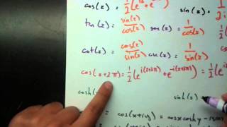 Complex Analysis  Trigonometric Functions [upl. by Mccarthy65]