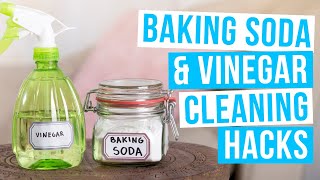 Ways to clean with BAKING SODA amp VINEGAR  cleaning HACKS [upl. by Moise]