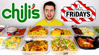 Chilis VS TGI Fridays MENU SHOWDOWN  Appetizers Entrees  MORE Review [upl. by Alethea469]