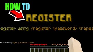 HOW TO REGISTER IN ANY SERVER  IN MINECRAFT SERVERS [upl. by Estis713]