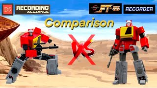 Comparison Deformation Space DS02 Recording Alliance amp FansToys FT55 Recorder  Autobot Blaster [upl. by Hahnke530]