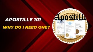 What is an Apostille  Why Would I Need an Apostille  How to Get an Apostille for US Documents [upl. by Zul]