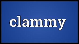 Clammy Meaning [upl. by Eloci]