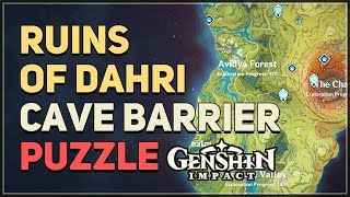 Ruins of Dahri Cave Barrier Puzzle Genshin Impact [upl. by Olson]