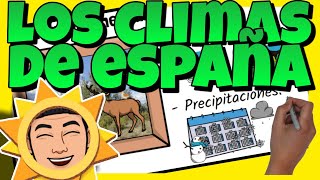 🌞 Los CLIMAS de ESPAÑA para NIÑOS de PRIMARIA [upl. by Ahsieym232]