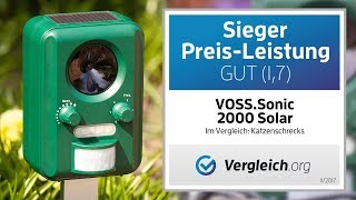 Katzen amp Marder aus dem Garten vertreiben  mit dem VOSSsonic 2000 [upl. by Finnigan]