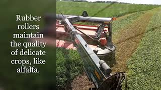 See the Kubota DMC 8540R Disc Mower Conditioner in Action [upl. by Sylirama468]