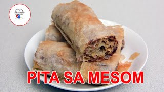 Rolovana Pita Sa Mesom sa gotovim korama [upl. by Ocsic668]