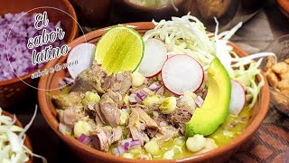 🔴El Mejor ¡Pozole Verde de Puerco Estilo Guerrero💥El sabor latino [upl. by Ecneret]