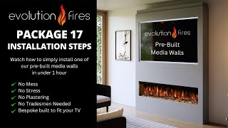 Evolution Fires Package 17 PreBuilt Media Wall Installation Video [upl. by Buhler777]