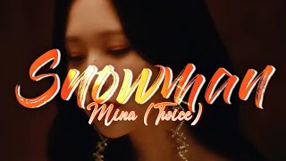 MINA TWICE  SNOWMAN Adaptación para Cover Español [upl. by Adnarrim]