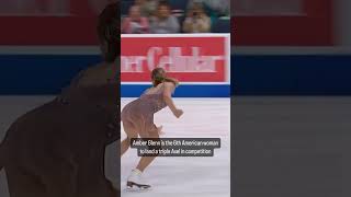 Amber Glenn SMOKES her triple axel landing ⛸🎉 [upl. by Martella]