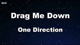 Drag Me Down  One Direction Karaoke 【With Guide Melody】 Instrumental [upl. by Aicatsana]