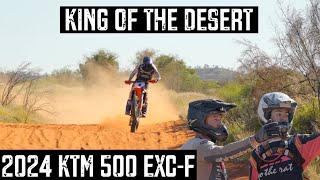 2024 KTM 500 EXCF KING OF THE DESERT [upl. by Nlyak]