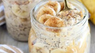 Overnight oats  lose 2 kg in 1week quick weightloss recipe [upl. by Notlehs]