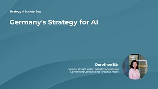 Dorothee Bär  Germanys Strategy for AI [upl. by Carlynne]